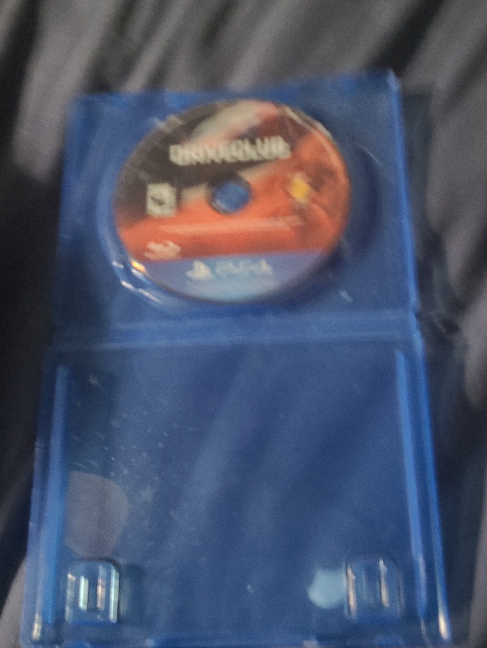Sony PlayStation 4 Blue Game Disc Case with Disc